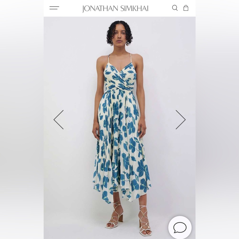 NWOT Jonathan Simkhai 2022 collection Portia Midi dress Size 4